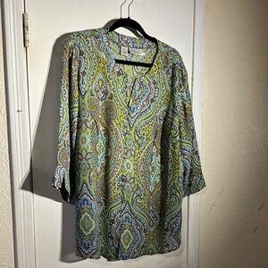 Paisley Print Blouse
